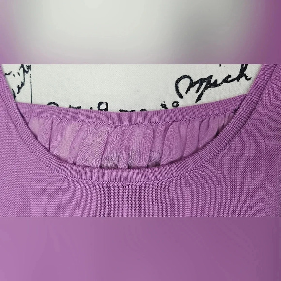 Sag Harbor Missy Violet Light Knit Long Sleeve Sweater Pullover Size Small NWT - Picture 8 of 11